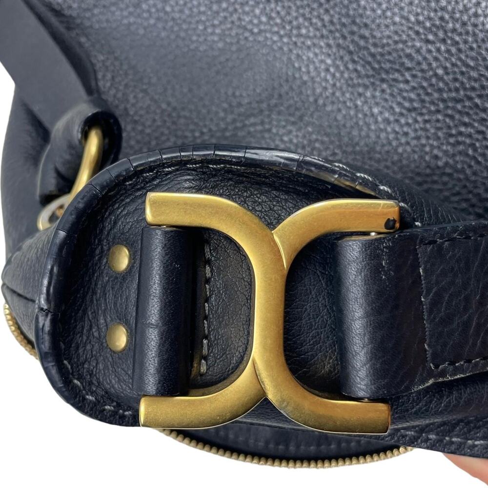 💎✨BEAUTIFUL✨💎Authentic Chloe Marcie Round Crossbody Bag Black - Picture 8 of 9